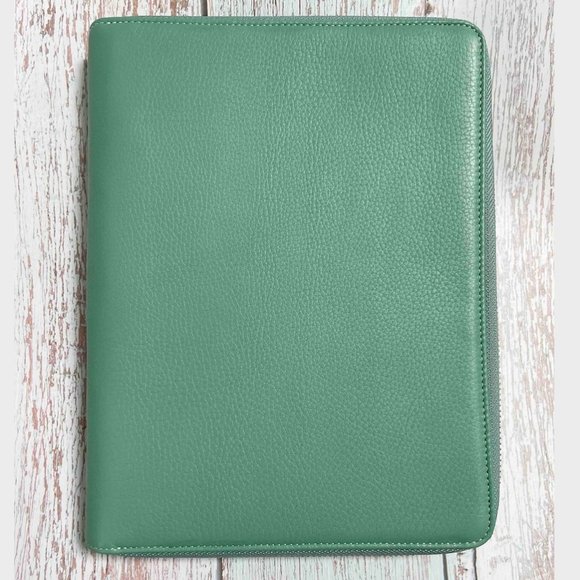 Brand New Gillio Firenze A5 Zip Appunto Epoca Aqua Organizer/Folio - Picture 1 of 6